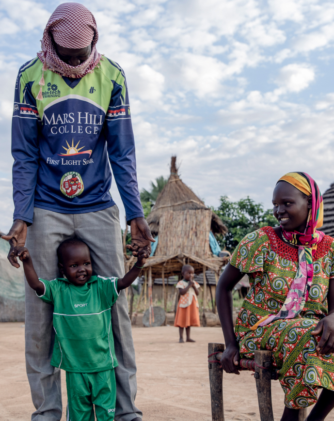 Anan was displaced as a result of severe flooding in South Sudan and her son recovered from malnutrition through Airbel's simplified combined approach protocol treatment.